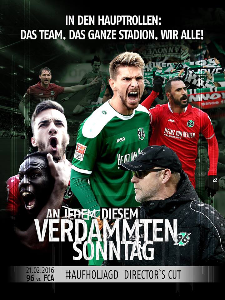 #Aufholjagd - Jetzt. An diesem verdammten Sonntag! ⚫️⚪️💚 #H96FCA #H96 #NiemalsAllein