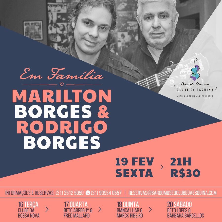 bar_mce's tweet photo. Hoje é dia de #EmFamília no @bar_mce! #RodrigoBorges e #Marilton Borges comandam a noite a partir das 21h! Vem!? https://t.co/bAOzHEYvLr