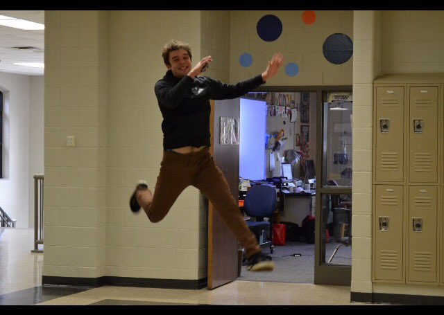 bsedlacek_CBP's tweet photo. Alden is jumping for joy, because he's proud to be a jag! #JagNation #wearecedarshoals https://t.co/3jaodSxhc7
