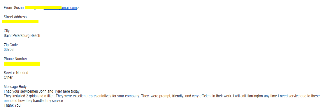 HarringtonACInc's tweet photo. @HarringtonACInc . Thanks Susan for your positive feedback &amp; review #hvac #harringtonac https://t.co/XiZJgHGtoj https://t.co/IllmvoCg74