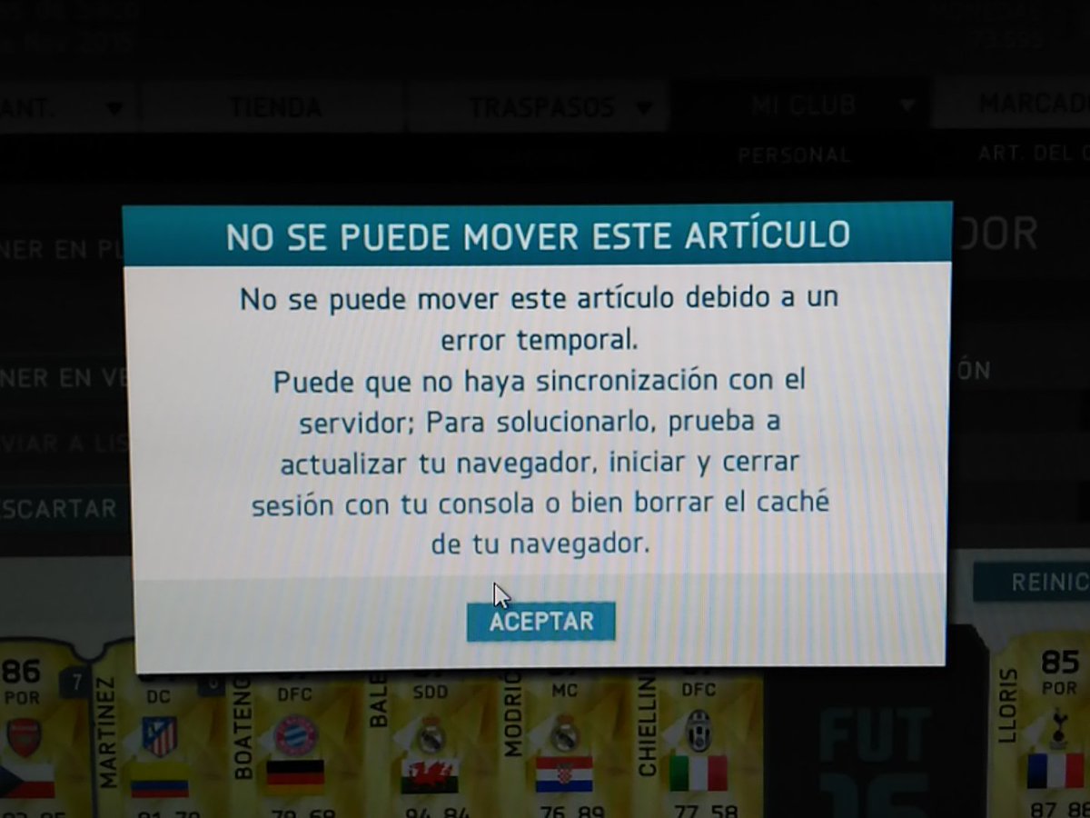 Dalogarza's tweet photo. @EASPORTSEsp cuando voy a poder jugar al ultimate! Llevo dos días con bugs al vender jugadores y hacer plantillas! https://t.co/niT8pawylX