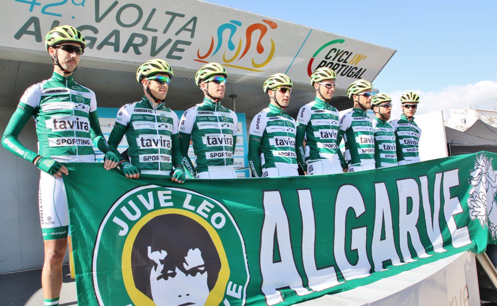 O @Sporting_CP / Tavira está neste momento na 16ª posição da geral da Volta ao Algarve #CiclismoSCP