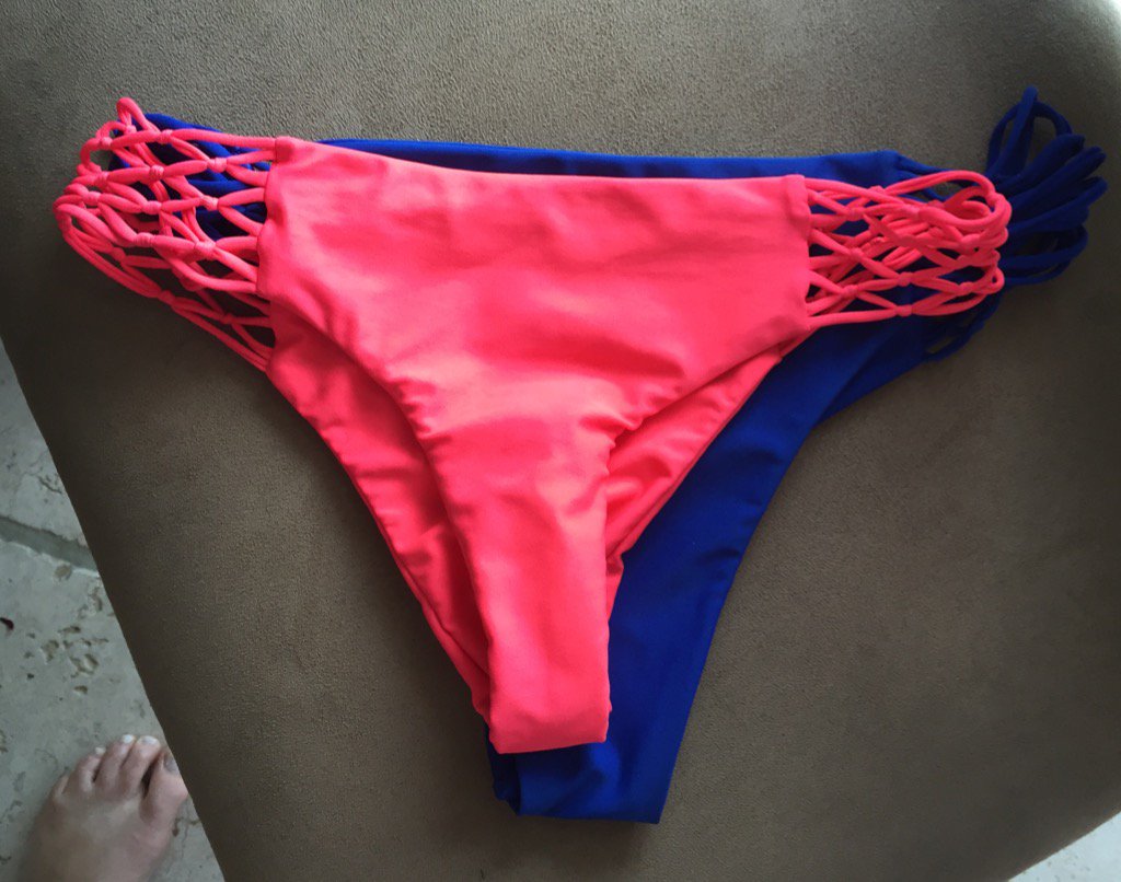 mulledcider's tweet photo. @MIKOHSWIMWEAR I ❤️ You, but what gives? Both sz L. Even this C cup sister loves your suits but they're shrinking!?! https://t.co/a6x7iudgye