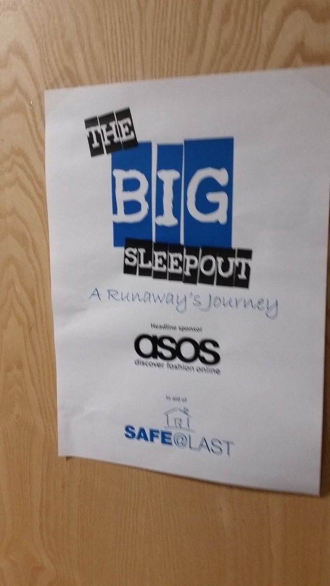 marksmith_sheff's tweet photo. Grateful to @ASOS for sponsoring the @safeatlast The BIG Sleepout: a runaways journey.Helping #runaways https://t.co/2edtQtD8PR