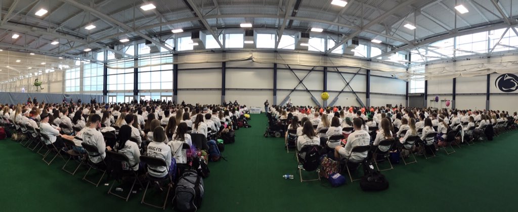 THON's tweet photo. All 708 dancers are together for the first time during THON Weekend! https://t.co/VmifYa3KdO