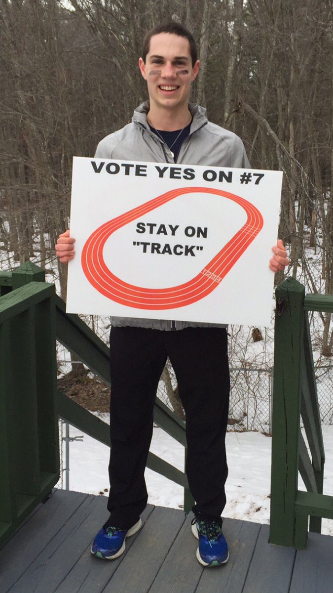 noahbflyin's tweet photo. Please help! On March 8th the AHS track will be voted on! Please vote yes on it, we cannot compete on it this year. https://t.co/jIaFHKVKXr