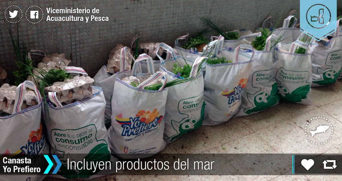 #InfoMAGAP | Canastas #YoPrefiero incluyen productos del #mar #FortalecimientoPescadores ow.ly/Wc1zX