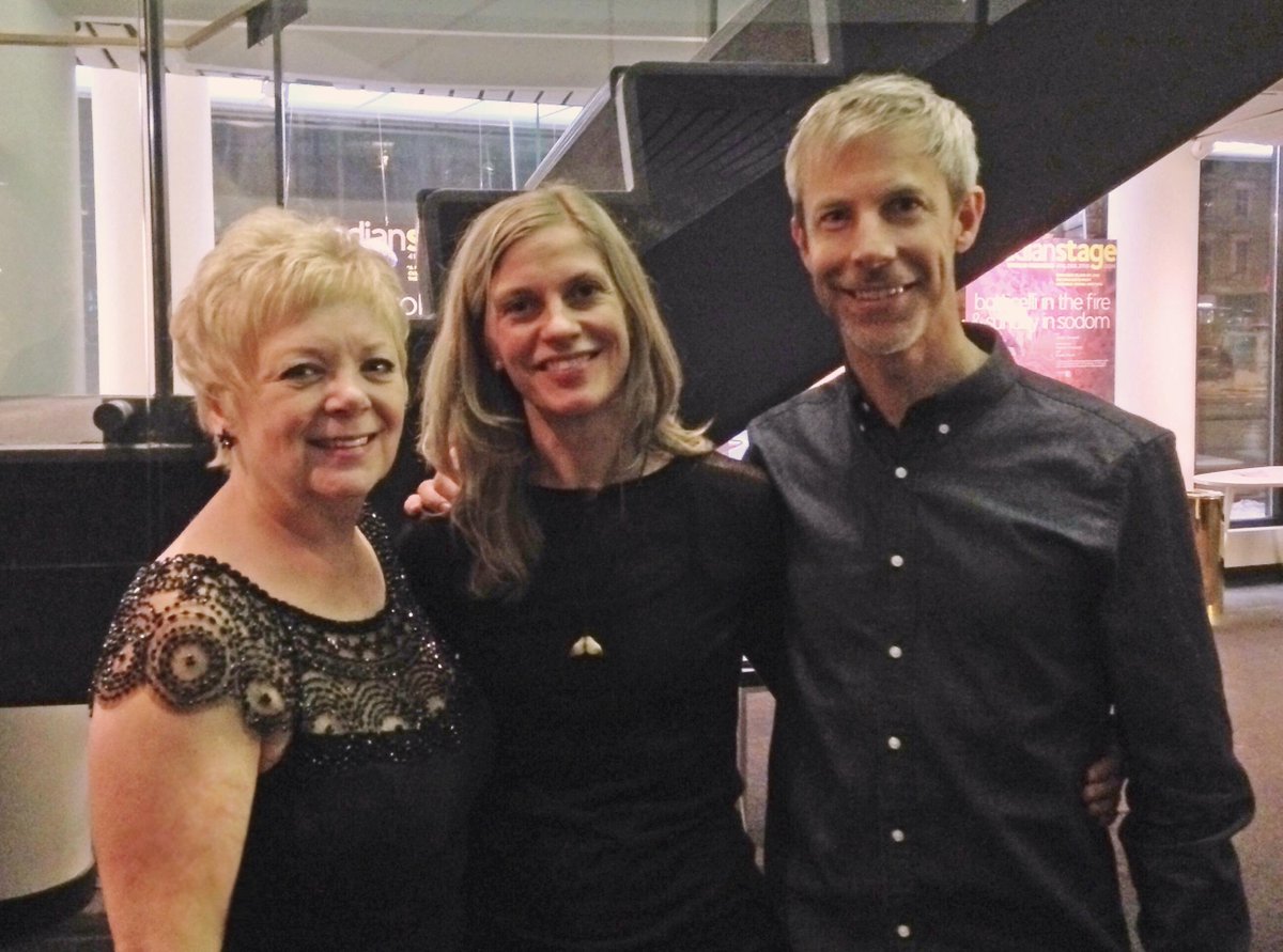 banffcentre's tweet photo. Congrats @KiddPivot @theElectrics on a stellar performance of #Betroffenheit. Here with @janiceinbanff #madeinBanff https://t.co/Y7wGaI6UlM