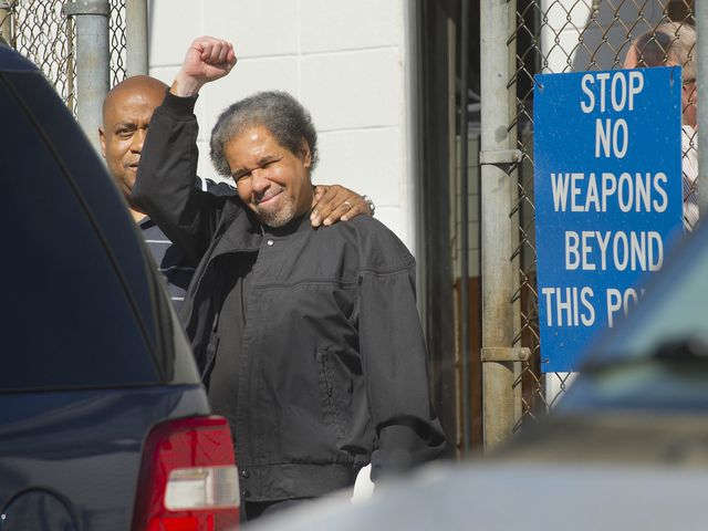 After nearly 44 years in solitary confinement, #AlbertWoodfox is free! Free all political prisoners!