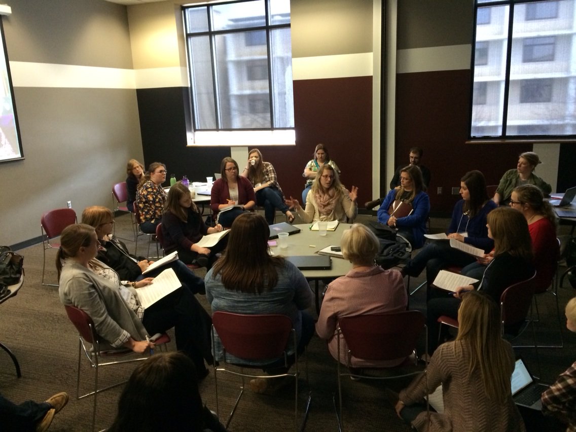 DrGTeague's tweet image. At #writingthinking Socratic Seminar to discuss the need to tackle tough topics in the classroom. @OzarksWP