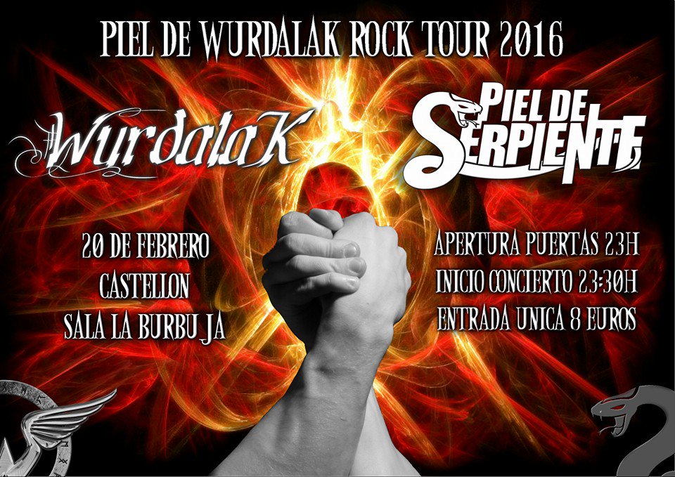 Desde Valéncia Piel de Wurdalack donde se encuentran el Heavy y el Hard rock!!
Mañana a partir de las 23:30 por 8€!!