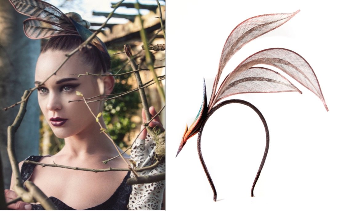 BridgetBailey3's tweet photo. The bird hat is at @EcoluxeLondon ‘s pop up event during #LFW.
Photo by #devourmagazine. #millinery https://t.co/lxIARWvikE