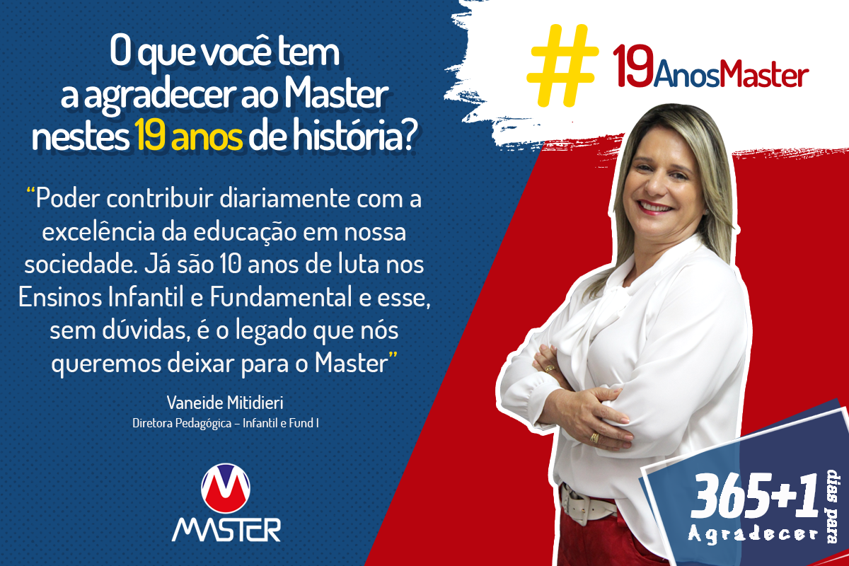 MasterAracaju's tweet photo. Toda gratidão a nossa Diretora Pedagógica Vaneide Mitidieri, querida e admirada pela equipe e alunos!  #19anosMaster https://t.co/aePIdrhCfc