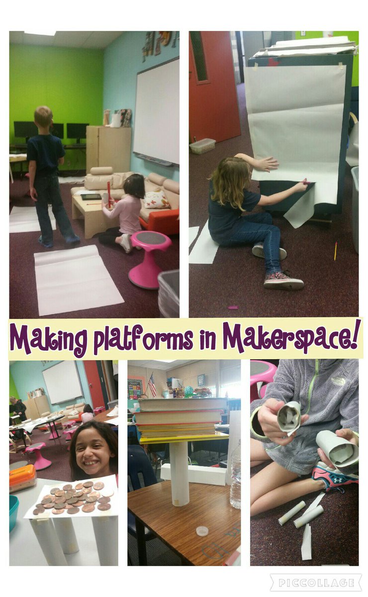 Loved having visitors today during our #makerspace time! #wceloveslearning #wcemakerspace #azlearns