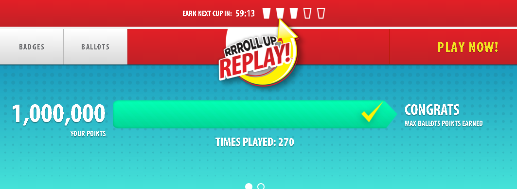 Roll_Up_The_Rim's tweet photo. Did it! #RollUpTheRim https://t.co/R9GEwQwbIX