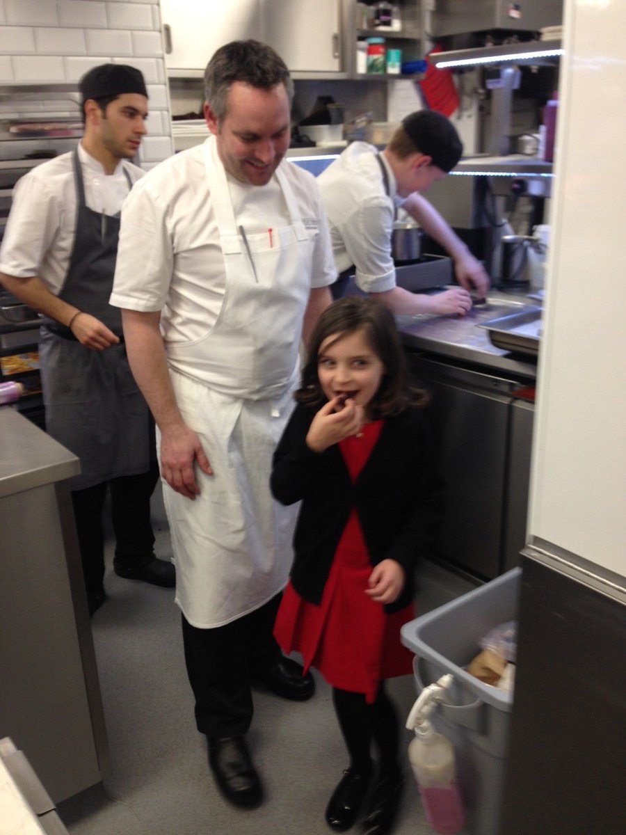 @CastleTerraceEd Dominic Jack giving my niece a chocolate treat on her kitchen tour #castleterrace