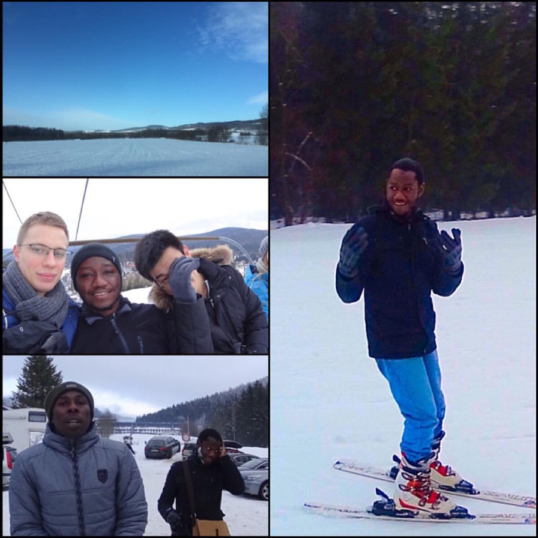 Falalusadiq's tweet image. Nigerian Idiot Abroad S08E04: &quot;Experience is the Name Everyone Gives Their Mistakes&quot; #Skiing #Harrachov #HalalFun