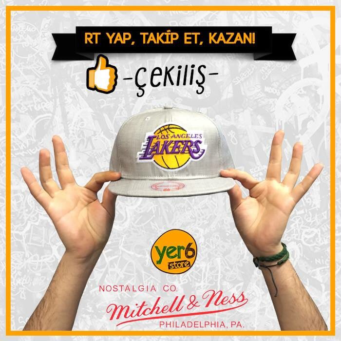 Bu tweeti RT yapıp bizi takip eden 3 kişiye Mitchell&amp;Ness Snapback hediye ! #yer6store