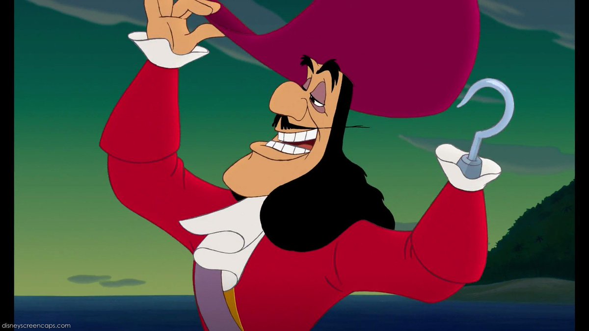 Captain Hook. // Peter Pan.