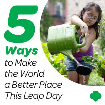 GirlScoutsofSNE's tweet photo. Five Ways to Make the World a Better Place This Leap Day! https://t.co/enTgNCjolb #leapday #girlscouts #leaptoit https://t.co/LEJpryQm1h