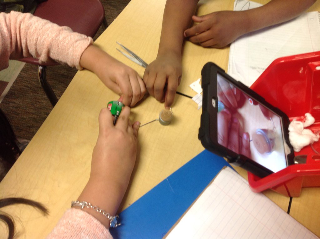 CleverColts's tweet photo. @sciencesurfers  @Mr_Lincheck @BeckyZalesnik using iPads to document labs for reflection #grantsrock #superscience https://t.co/ZdcNAIAYhx