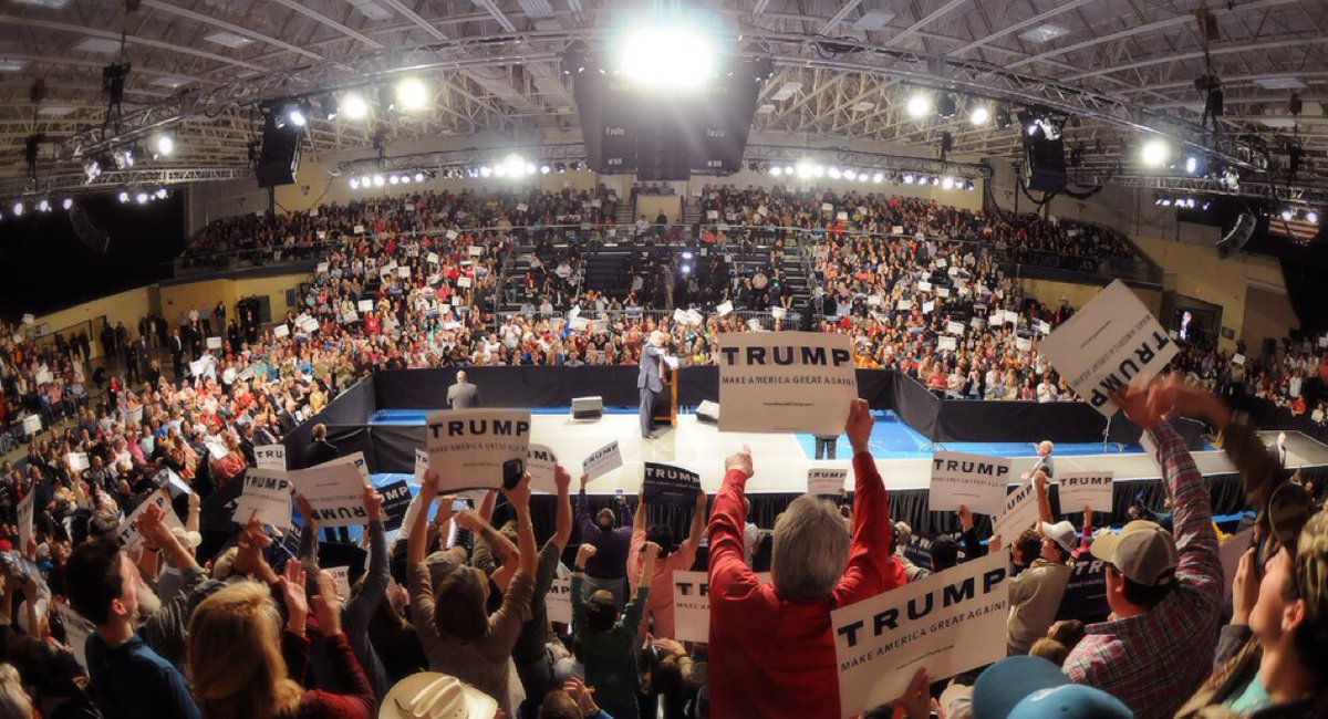 DanScavino's tweet image. Donald J. Trump - Sumter, South Carolina. #TrumpTrain #Trump2016 #SCPrimary #VoteTrumpSC