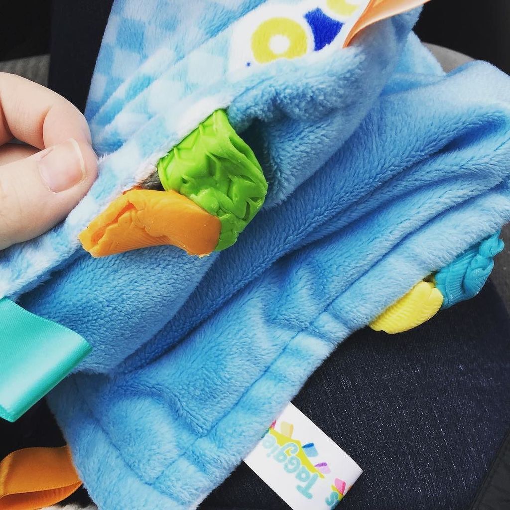 NourishMoms's tweet photo. Oops. Maybe I should check things before throwing them in the dryer. #riptagblanket https://t.co/fK0FJfAzFU https://t.co/g6gQVe0oJq