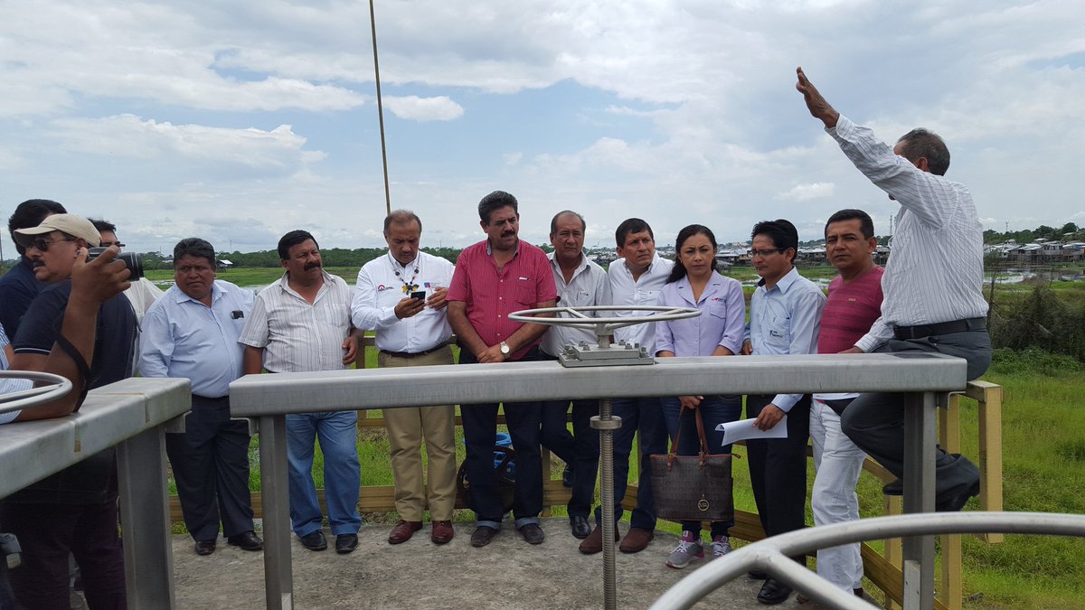 Inspeccionando Planta de Tratamiento de Aguas Residuales de #Iquitos.<a href="/viviendaperu/">Ministerio de Vivienda</a> <a href="/congresoperu/">Congreso del Perú 🇵🇪</a>