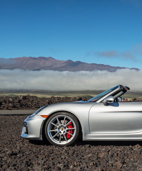 DuJourMedia's tweet photo. .@Porsche's 2016 Boxster Spyder is guaranteed to be the smoothest ride on the open road. https://t.co/yi4tYo9wTp https://t.co/SUC8vI7ML6