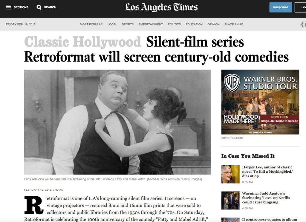 Retroformat in the LA Times cliffretallick.com/retroformat-in…