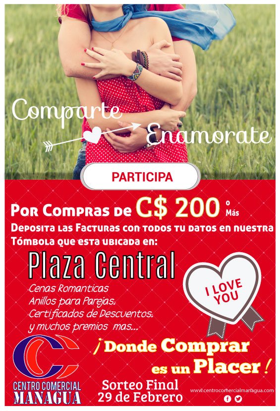 ccmanagua2015's tweet photo. Sigue Participando con Nosotros #SanValentin2016 #SanValentin #CCManagua https://t.co/KiYkiFDPgM
