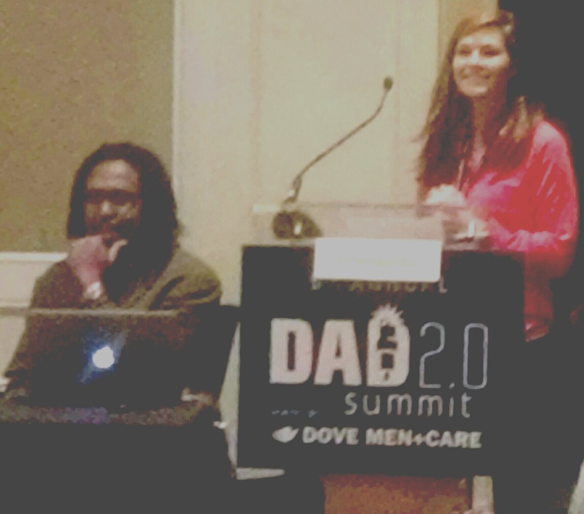 JoshLevs's tweet photo. Ryan Hamilton of @LifeofDadShow rocking it in apps panel at #dad2summit. https://t.co/0mMoX5ciIY