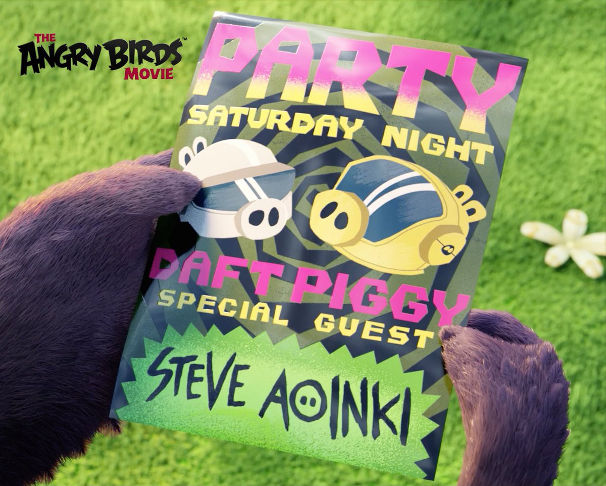 haaa special guest for Daft piggy! Stoked to have new tracks in the new @AngryBirds Movie! Check it out on May 20! https://t.co/L8Ess5E4Yf