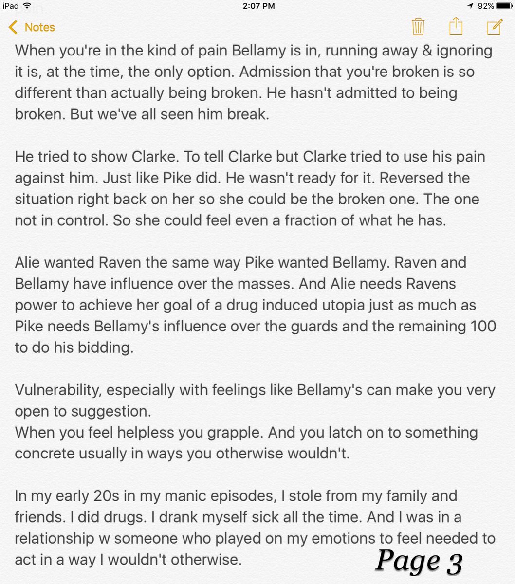 elishevayo's tweet photo. In defense of Bellamy Blake vol 2. The Manifestation of Pain @JRothenbergTV @WildpipM #the100 @cwthe100 @DrLawyercop https://t.co/iAmvZpoYAV