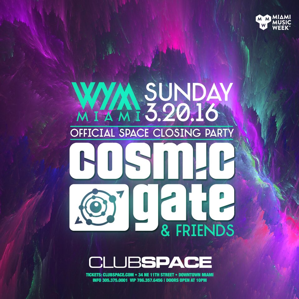 Miami we are closing MMW at clubspacemiami!! 👊🏼 >> tickets space