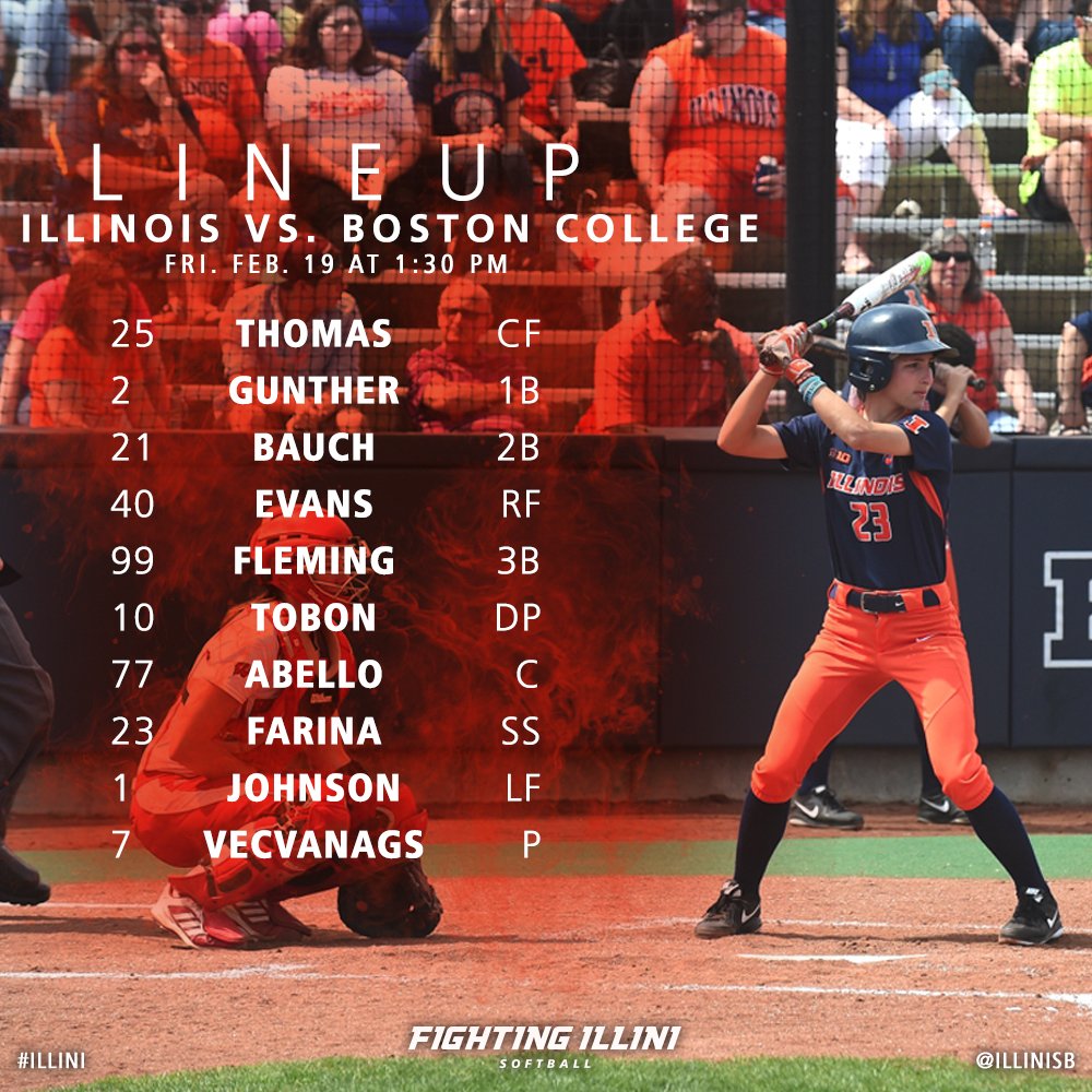 UWAA_United's tweet photo. โ@IlliniSB: Starting lineup vs. BC ๐๐ถ๐ท #Illini #ACCB1GSB https://t.co/noRq9ge8HPโ we love our lucky #7 :)