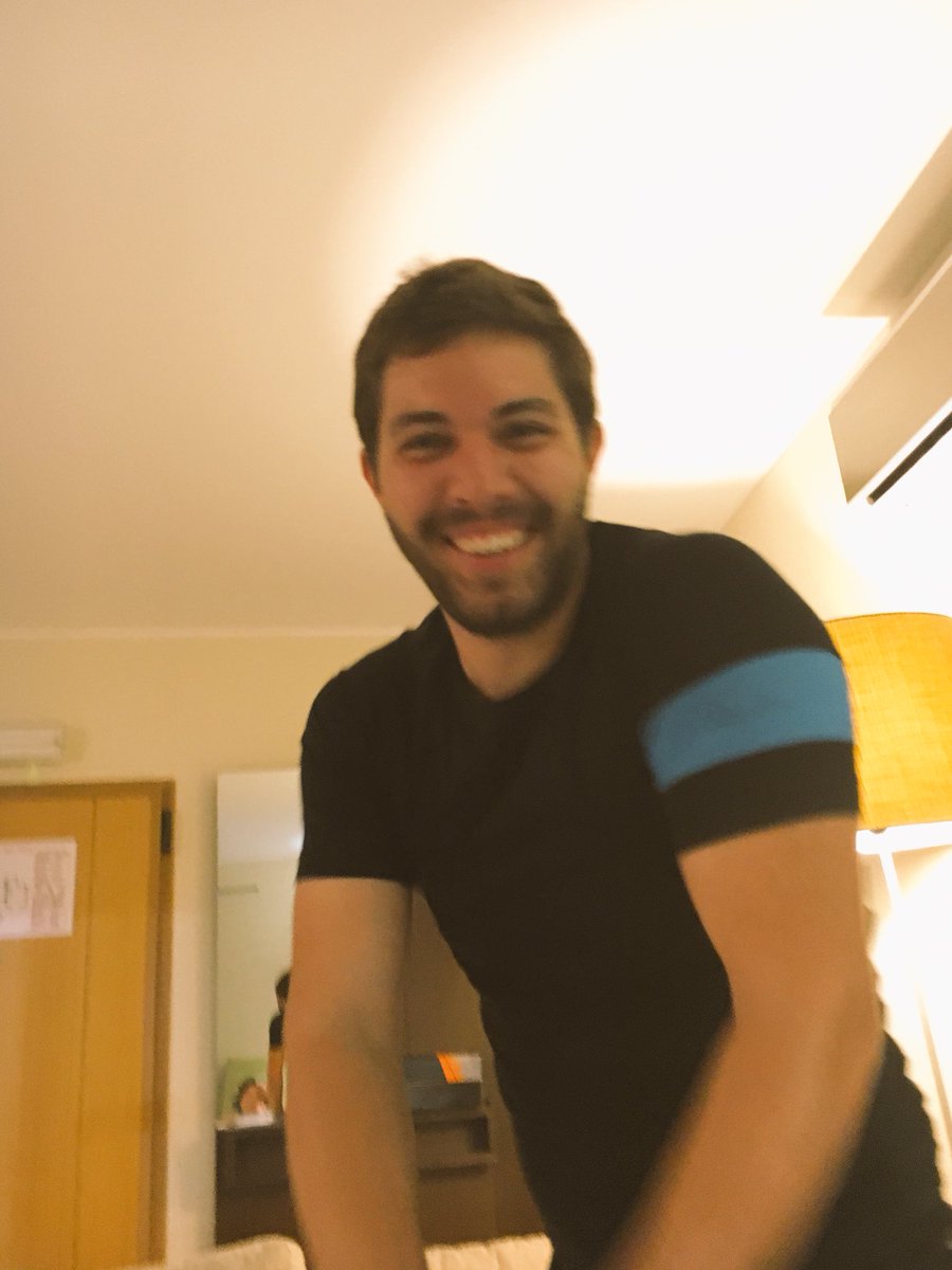 GeraintThomas86's tweet photo. Getting a massage and 'Men of Harlech' followed by 'Calon lan' starts playing @marko_dzalo is loving it https://t.co/AdzO0NlC1X