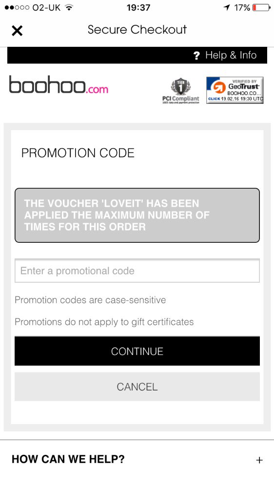 louisemcbride's tweet photo. @boohoo please can you send me another next day delivery code, one advertised isn't working for me. Id like to order https://t.co/6rodd91wtf
