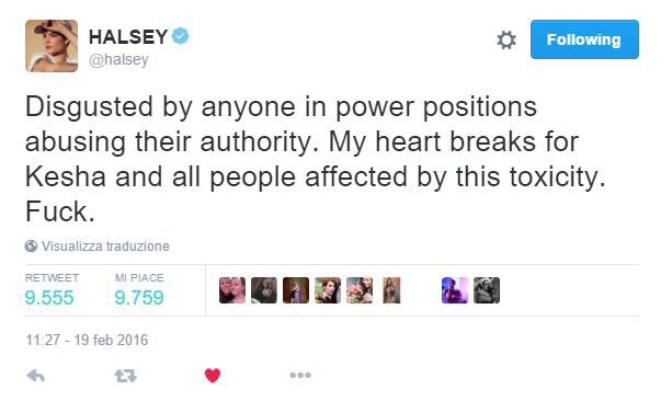 BeautyByBetty's tweet photo. Halsey is the only artist (so far) to defend Kesha. If only other artists would do the same and speak up #freekesha https://t.co/9Zefw0Rop0