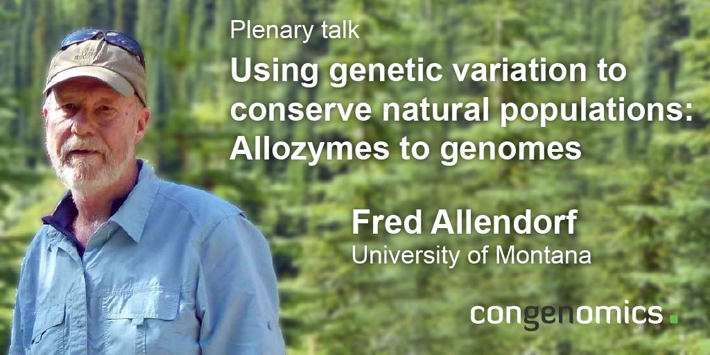 congenomics2016's tweet photo. Fred Allendorf will talk about conceptual basis to interpret genomic data. Don't miss! #congenomics2016 #ConGenOmics https://t.co/i6xhy4W0QR