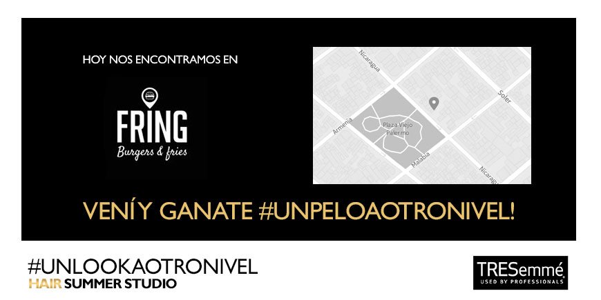 TRESemmeARG's tweet photo. ¡Este sábado es tu última oportunidad para ganar un lugar en el #HairSummerStudio! Vení a #Mona, #Blonda y #Fring. https://t.co/aCGM2LWdl0