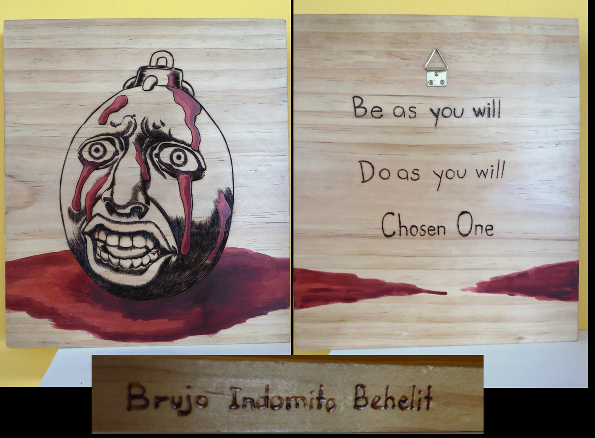 Giru017's tweet photo. Woodburning by my good friend and amazing artist @brujo_indomito. #ISacrifice #Behelith #Berserk #Griffith https://t.co/v27aCNiu9a