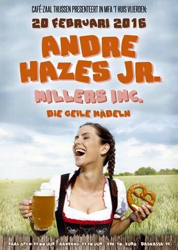 MillersIncmusic's tweet photo. Yieeeehhoeww! Morgen spelen we in #Vlierden bij zaal Thijssen. Samen met Dré Hazes! #Deurne https://t.co/ZiRNYpWzrA