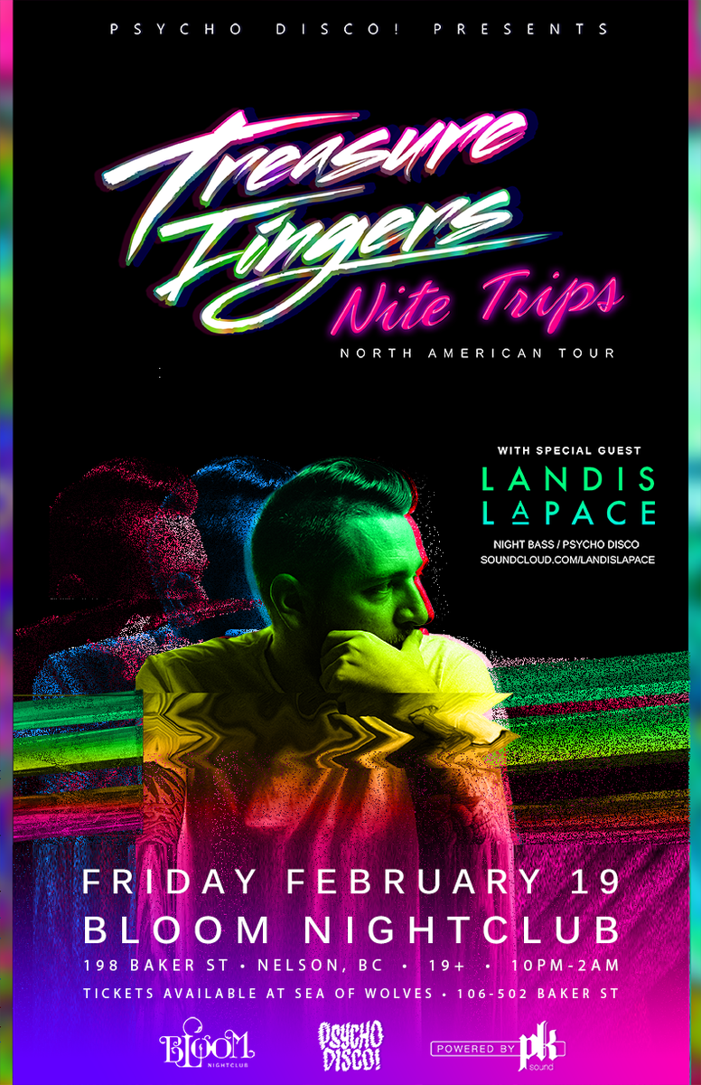 BloomNightclub's tweet photo. 2nite: @treasurefingers plays Koots 1st time since '09 @Fractal__Forest! $10 Tix @ #SeaOfWolves, $10 b4 11/$15 after https://t.co/pFDInLSJi0