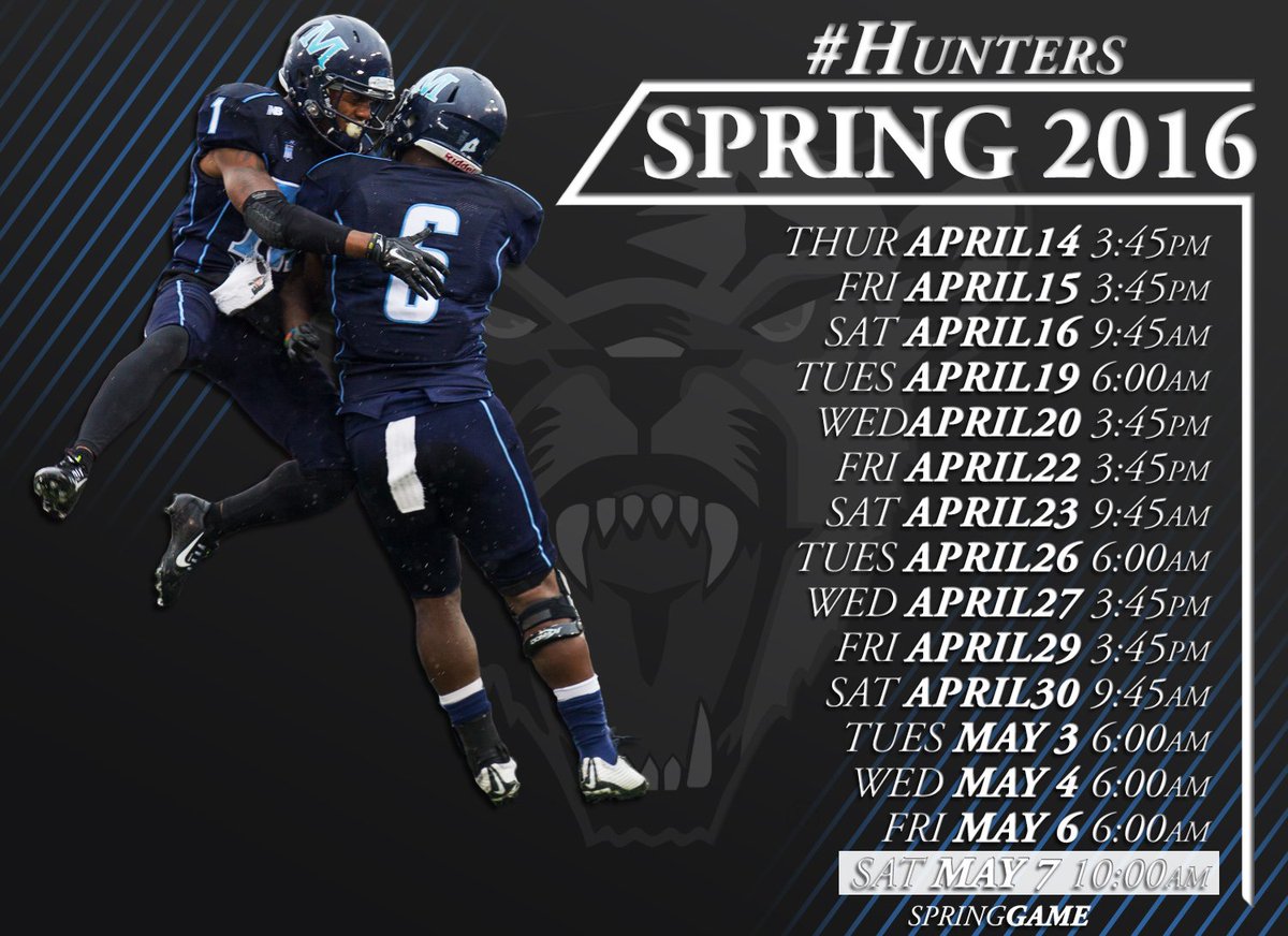 BlackBearsFB's tweet photo. Football Releases Spring Practice Dates &amp; Times
#Hunters #TheHunt
Details: https://t.co/A01WPVjaxq https://t.co/zBhyfQdYvX