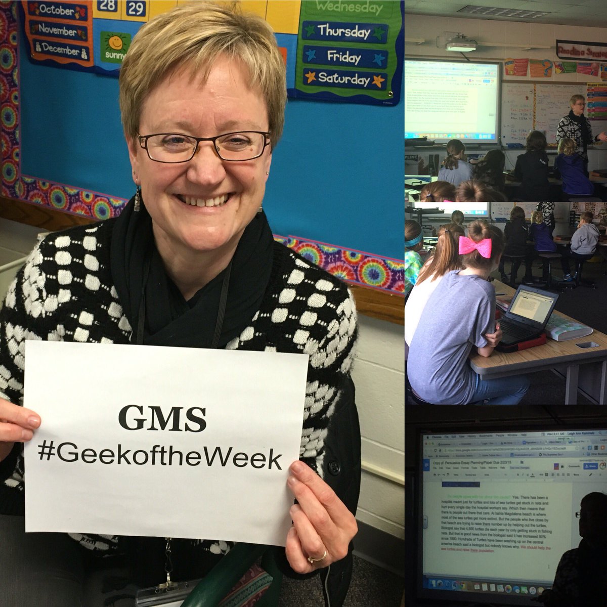 writeonwallace's tweet image. Congrats to Mrs. Kaminski GMS #geekoftheweek using collaborative Google Docs to teach power of persuasion #editlive