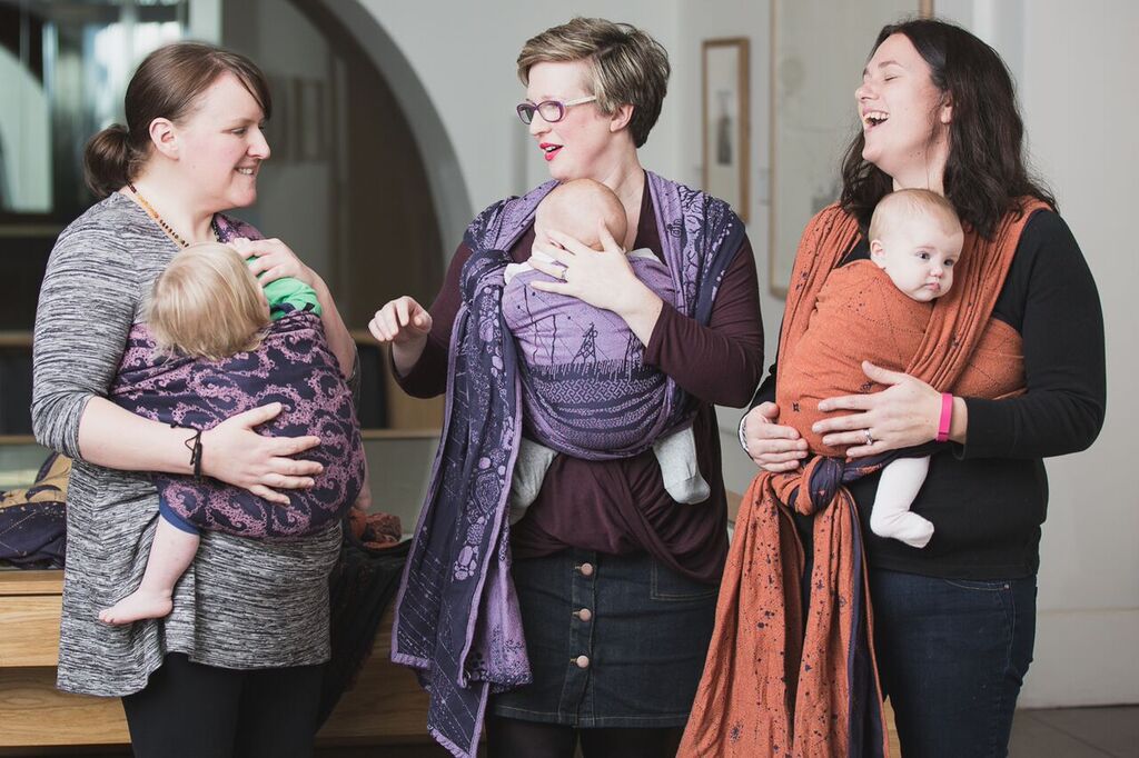 SlingItNW's tweet photo. We joined a @FirespiralSling photoshoot modelling 4 exclusive wraps for #slingit2016 :) #Ispyfispi #babywearing https://t.co/pP7YS7w7bY