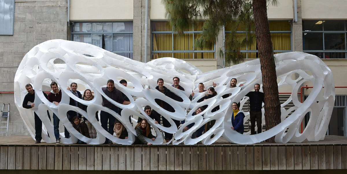 robertouses's tweet photo. #ArchimedeanPavilion Gracias a @EtsieUs al equipo de etudiantes, profesores y la colab. de @fablabsevilla y @ehcofab https://t.co/YGmeYMxT3x
