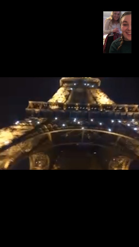 kelsayyyl's tweet photo. Natalie just faced timed me from the freaken Eiffel Tower what https://t.co/wnTyEaMvou
