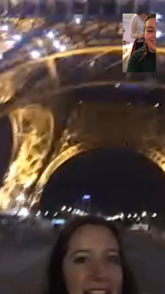kelsayyyl's tweet photo. Natalie just faced timed me from the freaken Eiffel Tower what https://t.co/wnTyEaMvou